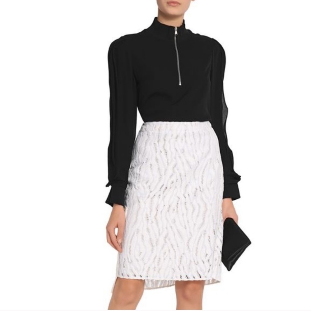 3.1 Phillip Lim Broken Line Embroidered Skirt
